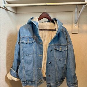 Denim Hooded Jean Jacket